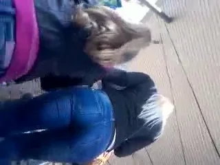 Candid ass, tight jeans 11.