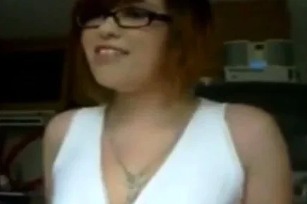 Chubby Girl with Glasses Handjob and Blowjob