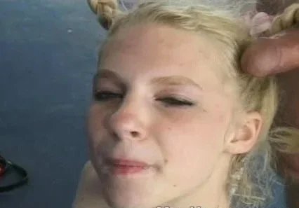 Sexy young blonde teen uses a Sybian sex machine Part 1