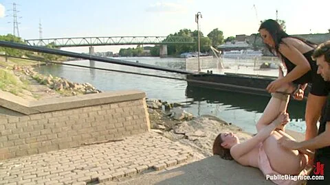 Sandra Romain Is Back In Action Dominating An Unsuspecting British Sub - PublicDisgrace