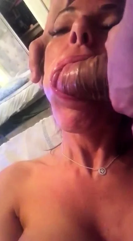 Blonde Chikita shows off her big boobs and bush