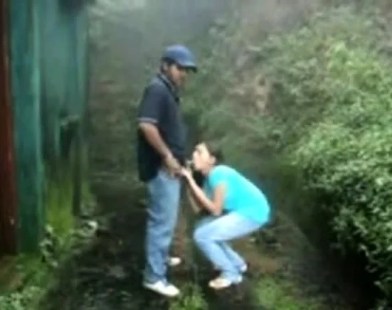 Outdoor Public Suck Fuck Rain