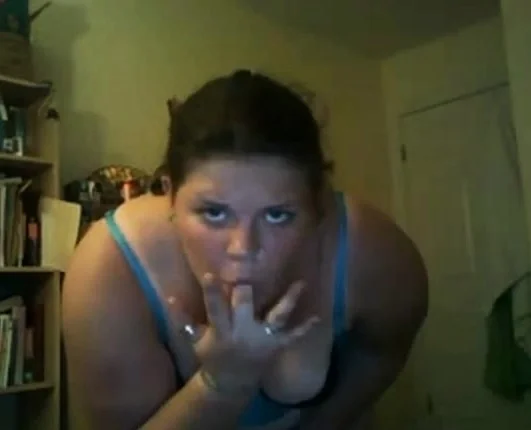 BBW Shoves a Toy in her Fat Pussy