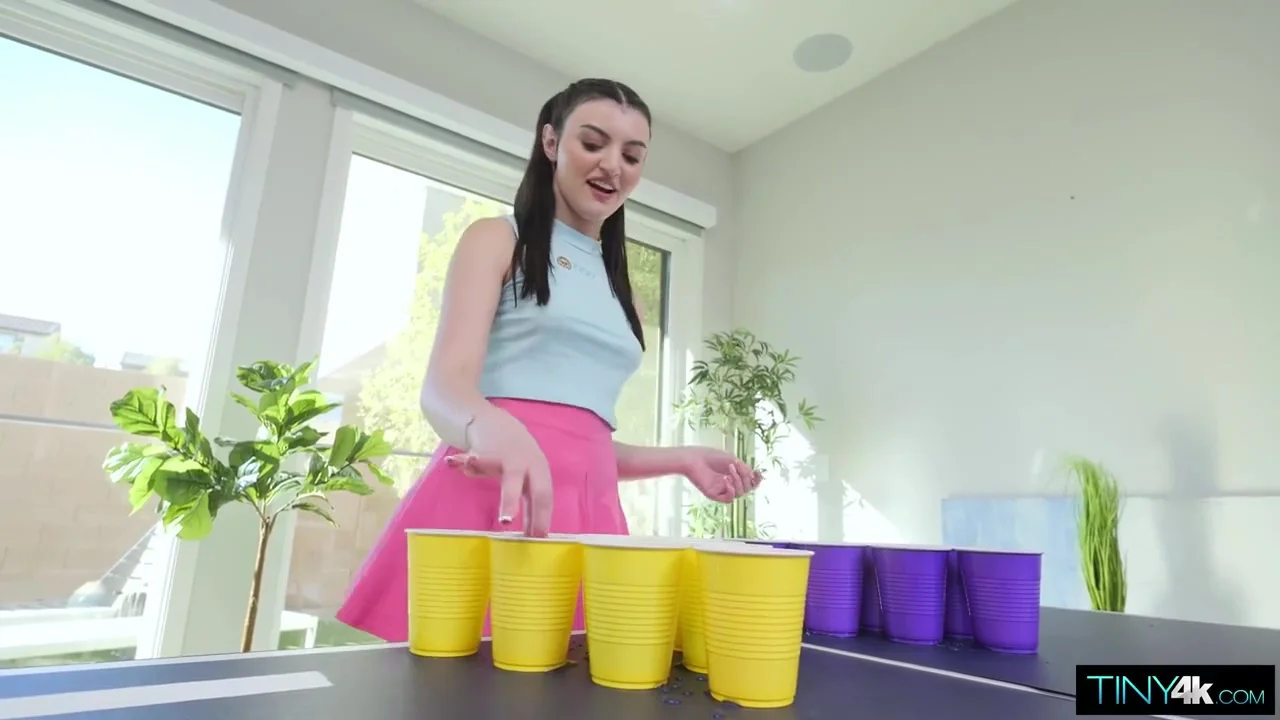 Julia James Gets Her Fuck Hole Filled After Losing A Game Of Pong