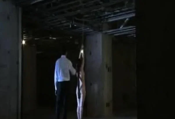 Japanese tied up slut gets spanked
