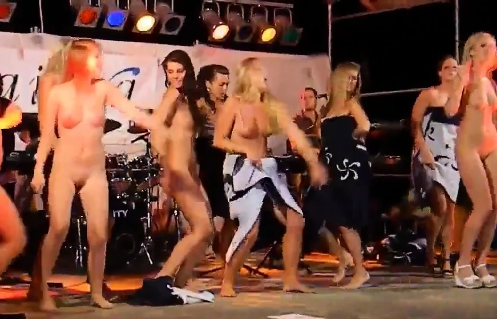 Women Dancing Naked on Stage