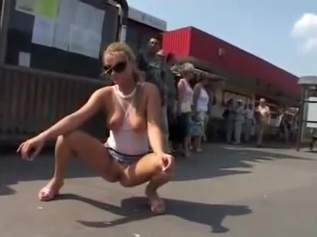 Her favorite thing to do is to pee on the sidewalk