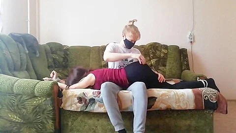 Squirming And Squealing While Harshly Spanked