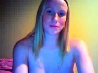 Hot blonde with big boobs solo