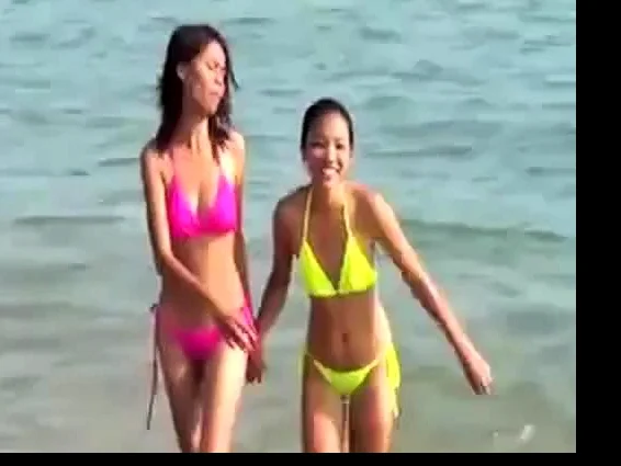 Sexy  Young Thai girls in thong bikini