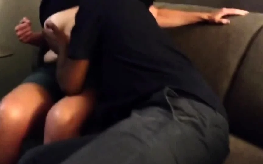 Cuckold - Girl with BBC in Hotel, husband films