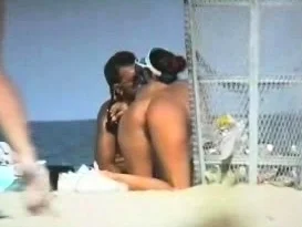 Reality sex scene on the beach