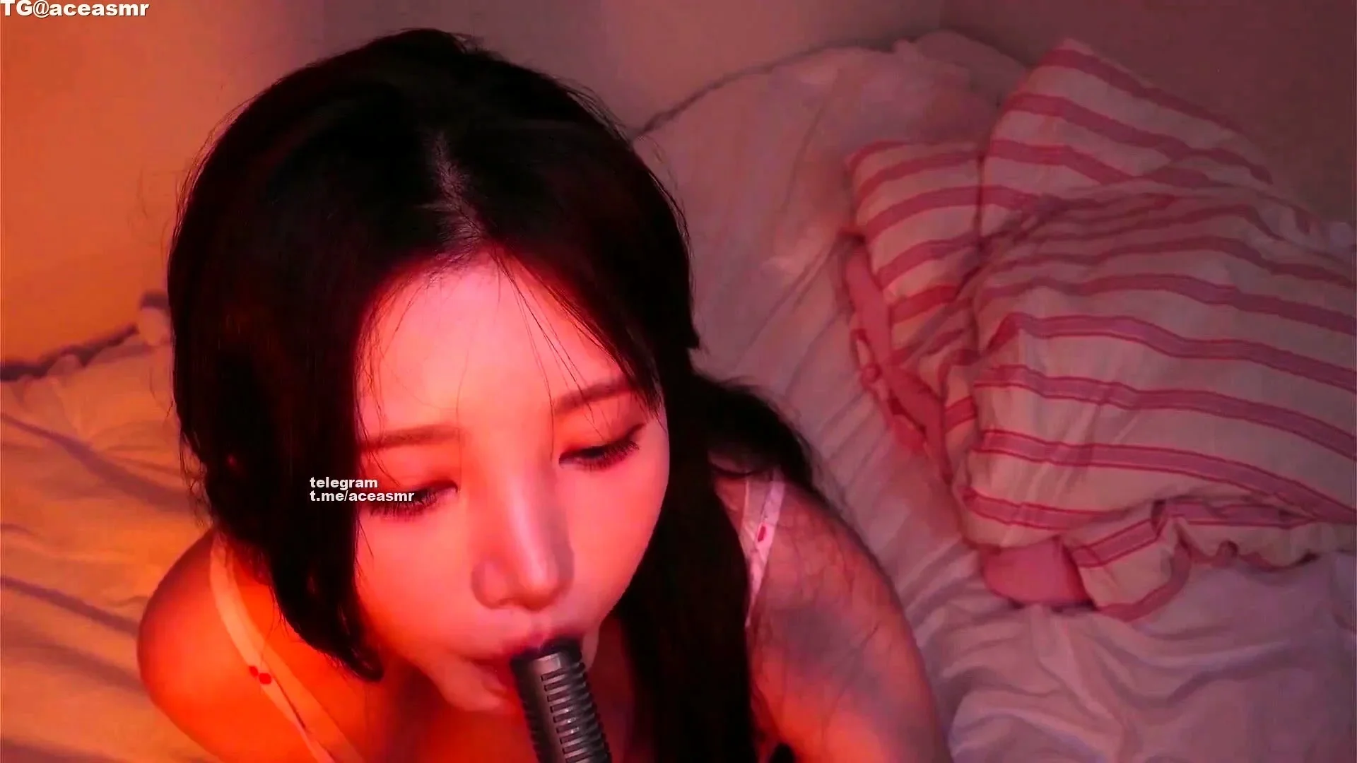 Japanese teen An Himeno in black lingerie sucking dick