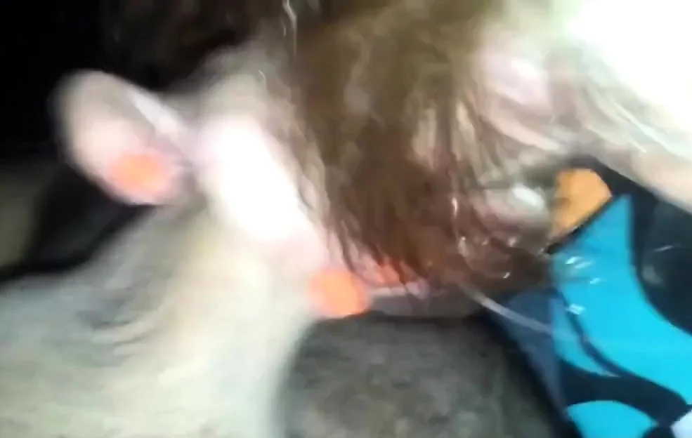 Portuguese blowjob insede the car