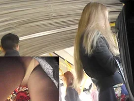 upskirt filmed exciting view under A-line skirt