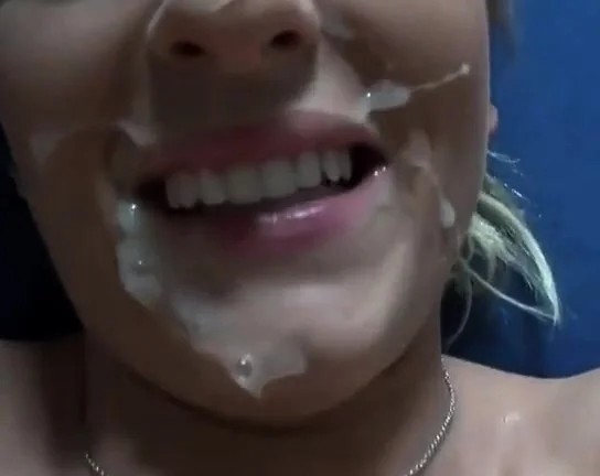Sexy girl taking a load and loves it