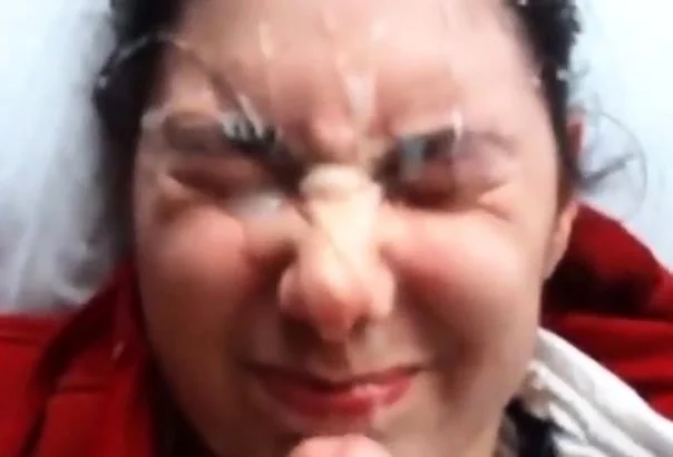 Shy girl gets facial