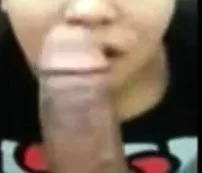 Asian girl milks black dick