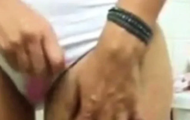 playing with my hairy pussy while stepbro watches