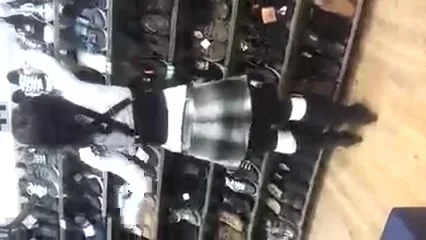 nice girl in shoestore