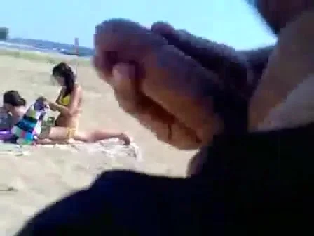 Pervert jerking off in front of two hotties