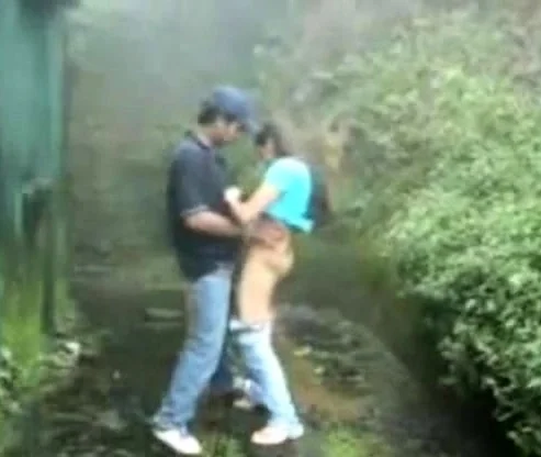 British Indian couple fuck in rain storm at hill station