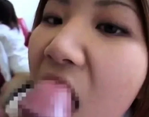 japanese girl takes a good facial