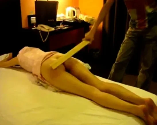 Hard spanking Chinese girl 1
