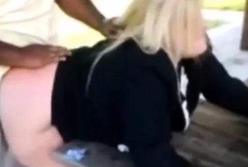 Mature PAWG gets BBC load in her big pussy at the park