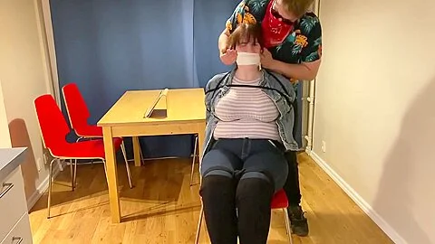 Chubby Reporter Bound Gagged