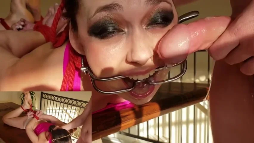 Missnicciquinn - Extreme Throat Fuck With Tied Girl On Dick