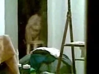 Spying my mum through window