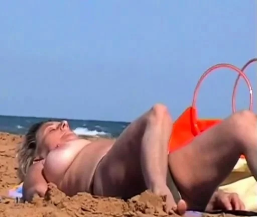 Mature topless beach