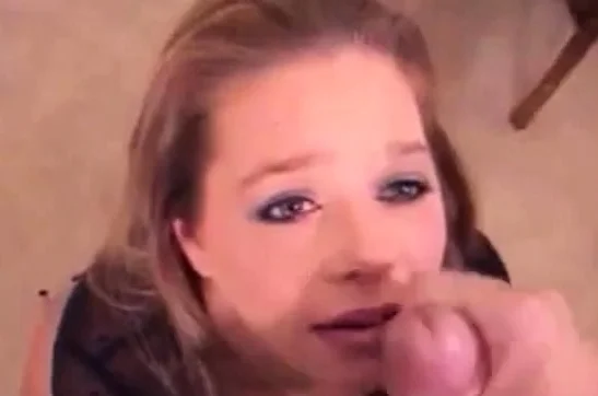 Begging for cum on her face