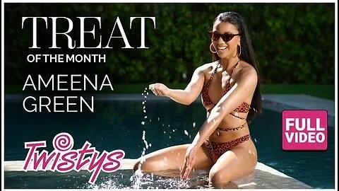 Gorgeous Ameena Green Poses And Shows Off Her Body Before Playing With Her Wet Pussy