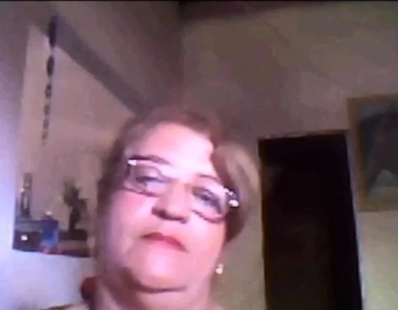 Brazilian granny shows her tits