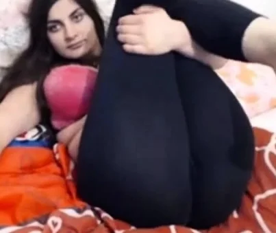 Russian Girl Teases in Spandex Yoga Leggings - Webcam Show
