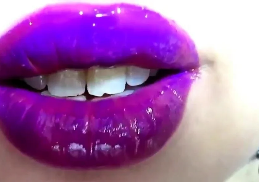 lipstick fetish - purple