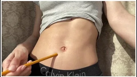 I Get A Tan In The Sun And Play With My Navel - Belly Button