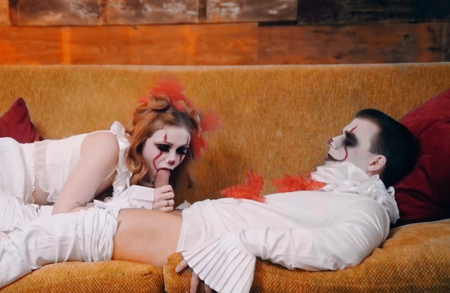 Creepy teen Scarlet Skies fucks stepbro