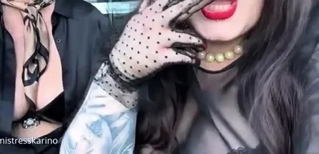 Mistress Karino & Dominatrix Dinah - Be Our Ashtray