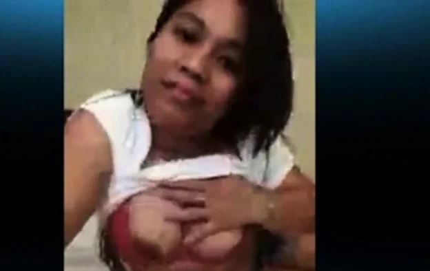 Asian Filipino Skype on bed