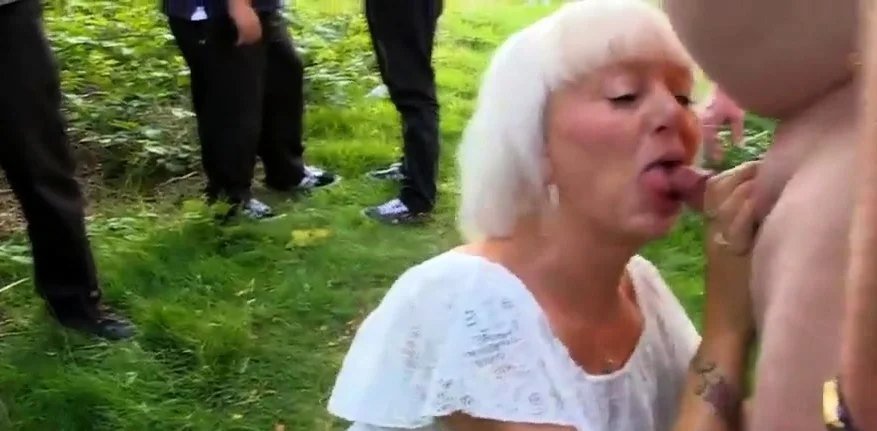 sexy granny sucks stranger cocks