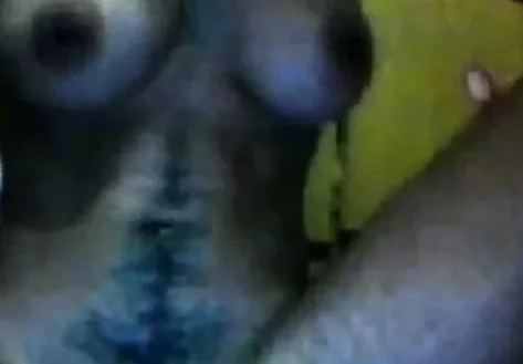Hairy Tomboy showing in the webcam