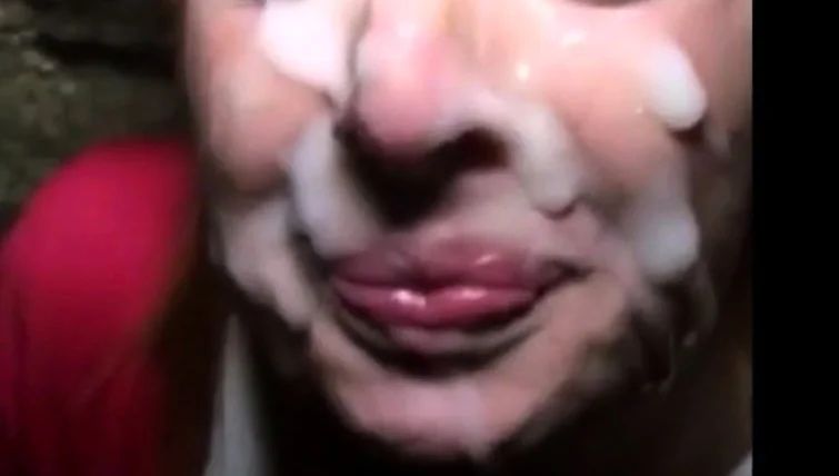 amateur bukkake gag on cum