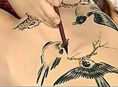 chino art body painting in chine