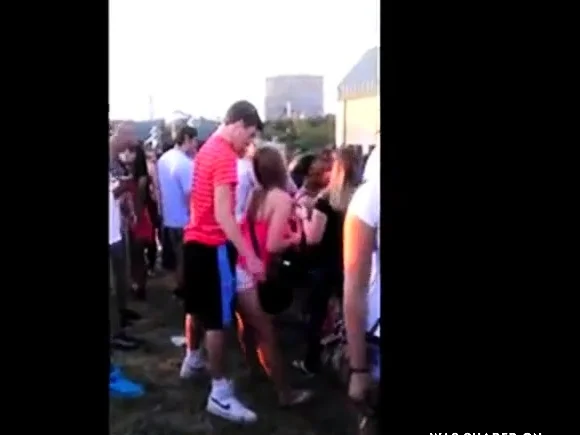 Horny chick at concert