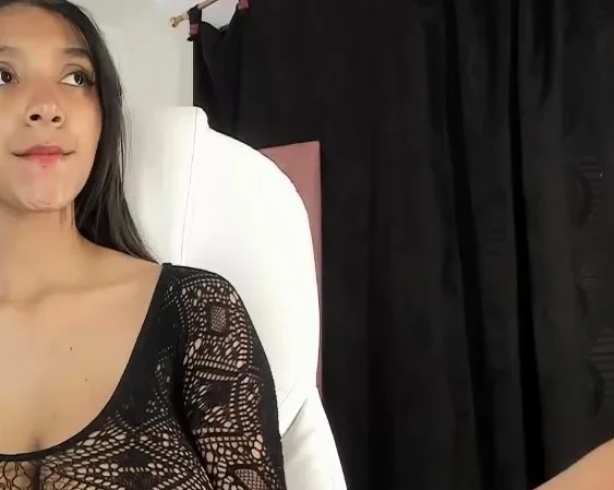 Brunette with big boobs masturbates