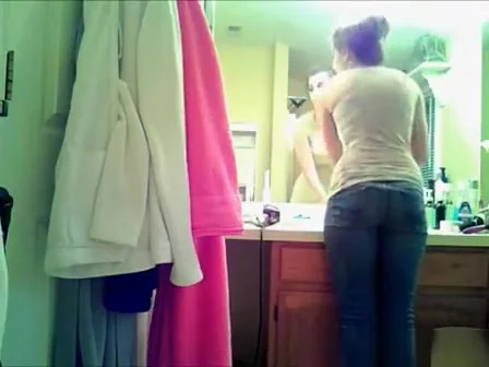 Sweet girl peeing