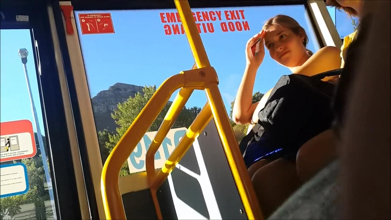 upskirt white blue pantie...nice ass